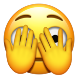 icona emoji occhi coperti