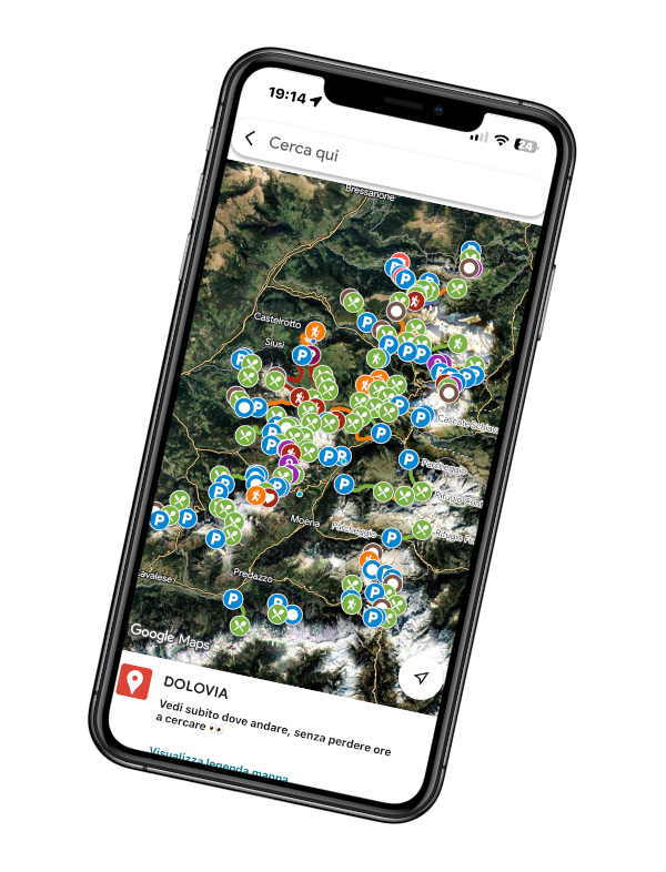 smartphone con mappa